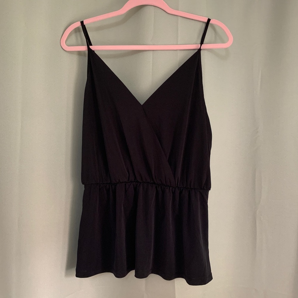 EXPRESS Black Spaghetti Strap Blouse Top